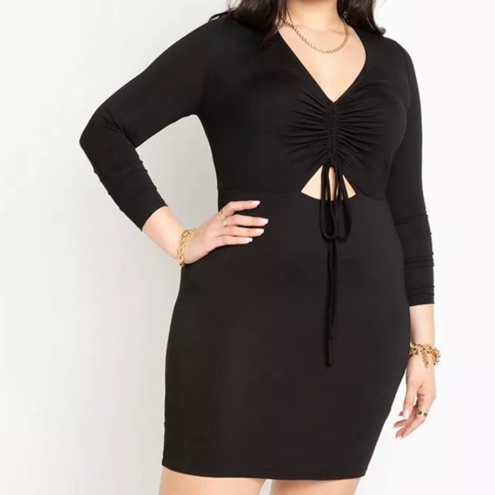 Mini Dress With Cutout by Eloquii